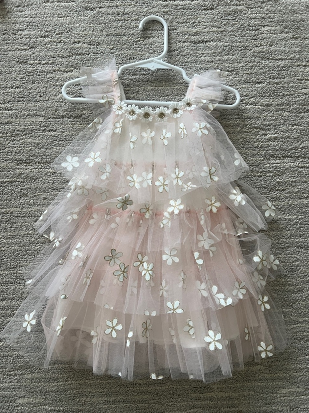 Petite Hailey Daisy Layered Tutu Dress Size 2 - Picture 2 of 4